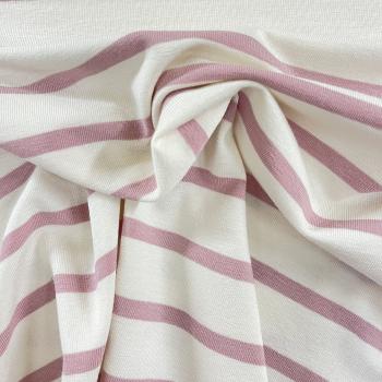 Hilco Viskosejersey Benja Streifen rosa weiß